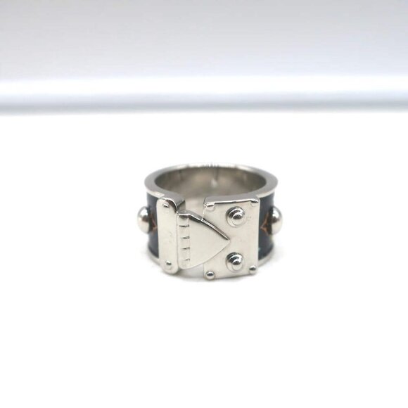 Louis Vuitton x Takashi Murakami S-Lock Ring Black Coated Canvas Size 5 NEW - Picture 5 of 8